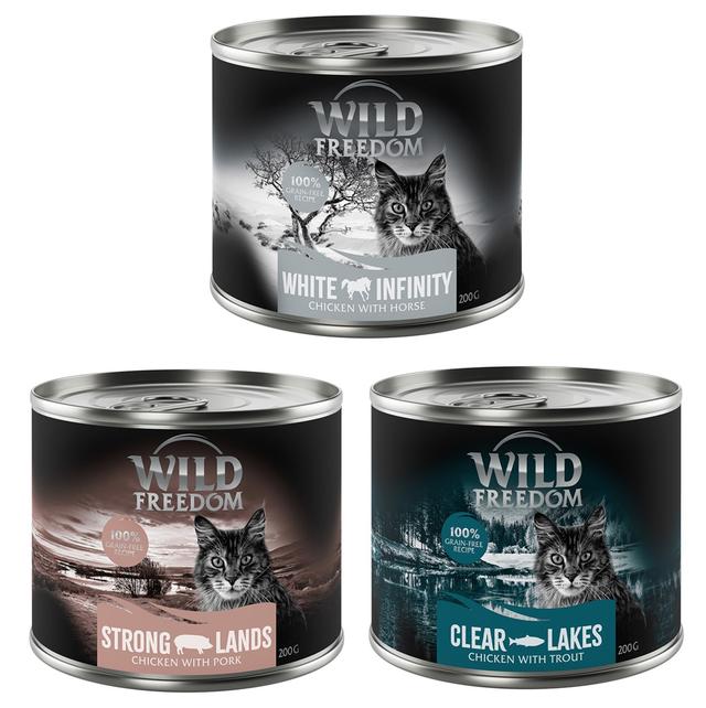 Mieszany pakiet próbny Wild Freedom Adult - 6 x 200 g: 2xpstrąg, 2xwieprzowina, 2xkonina on Productcaster.