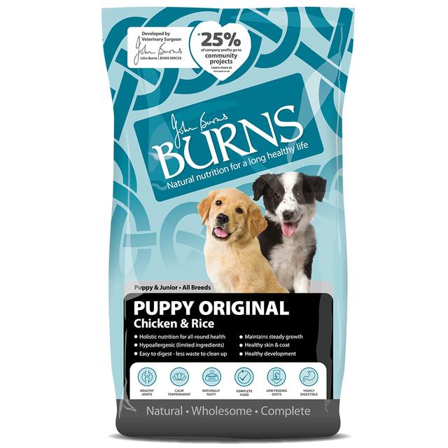 Burns Puppy Original, kurczak i ryż - 2 x 12 kg on Productcaster.