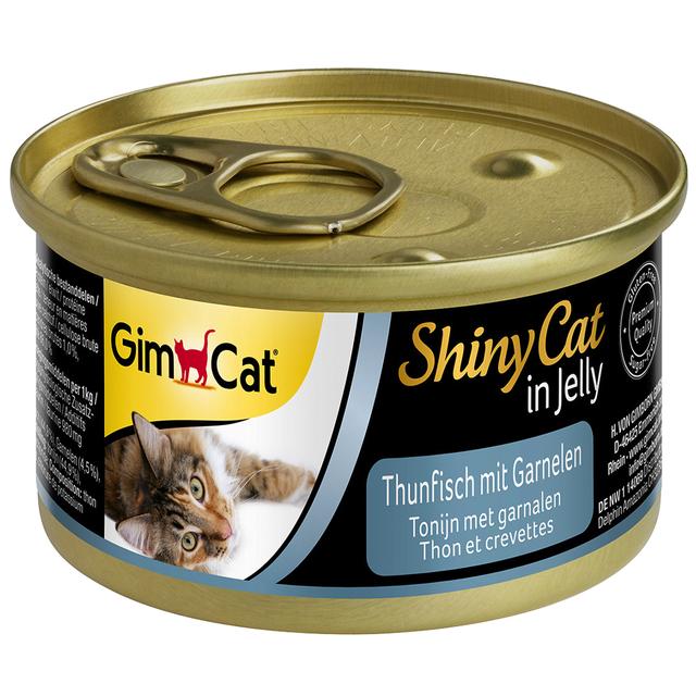 Výhodné balení GimCat ShinyCat Jelly 12 x 70 g - Tuňák & krevety on Productcaster.