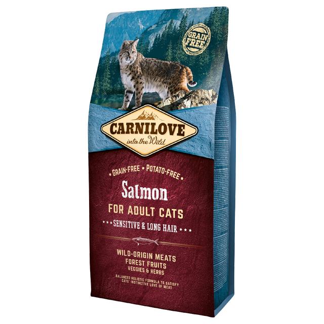 Carnilove Salmon for Adult Cats Sensitive and Long hair - 6 kg on Productcaster.