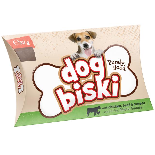 Briantos „DogBiski”, kurczak, wołowina i pomidory - 5 x 90 g on Productcaster.