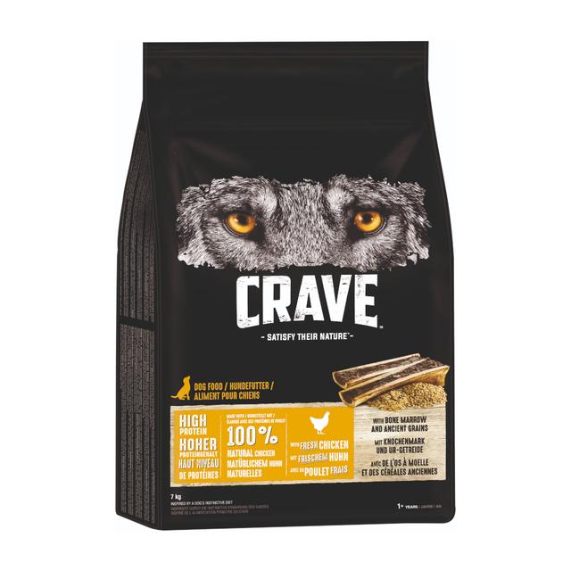 Crave s kuřecím, kostní dření a původními obilovinami - 2 x 7 kg on Productcaster.