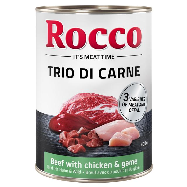 Rocco Classic Trio di Carne, 6 x 400 g - Wołowina, kurczak i dziczyzna on Productcaster.