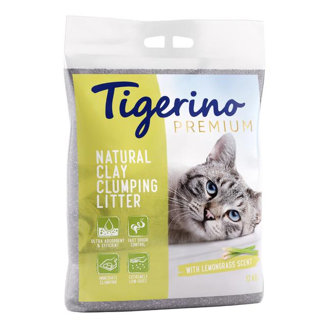 Tigerino Premium, żwirek dla kota - zapach trawy cytrynowej - 12 kg (ok. 12 l) on Productcaster.