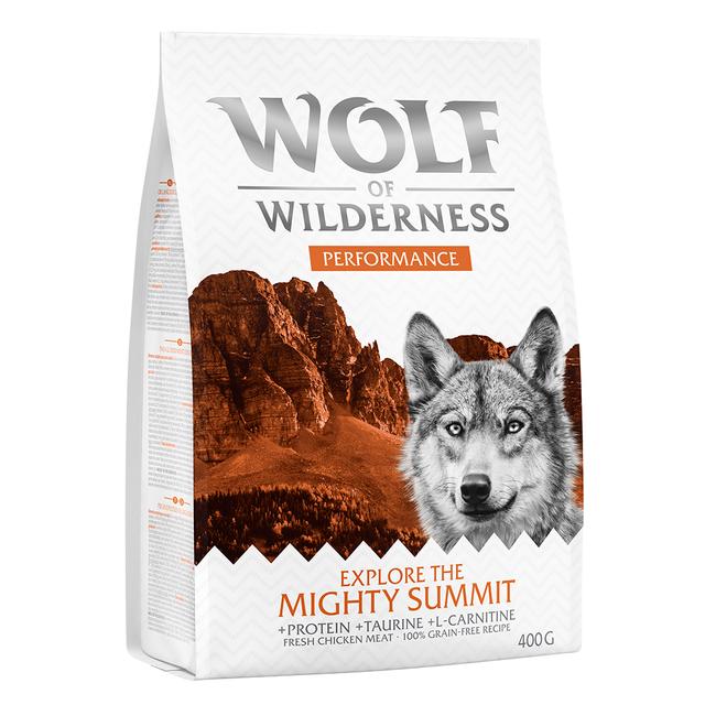 Wolf of Wilderness zkušební balení - NOVINKA: Explore The Mighty Summit- Performance (400g) on Productcaster.