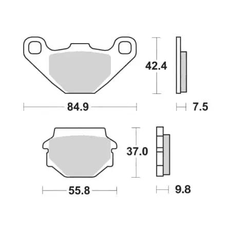 Plaquettes De Frein SBS 546HF on Productcaster.