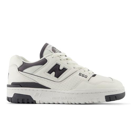 New Balance Mujer 550 in Blanca/Gris, Leather, Talla 40 on Productcaster.