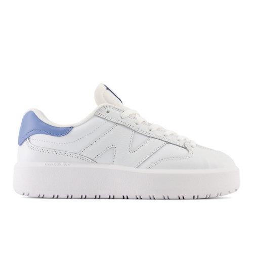 New Balance Unisex CT302 in Bianca/Blu, Leather, Taglia 40 on Productcaster.