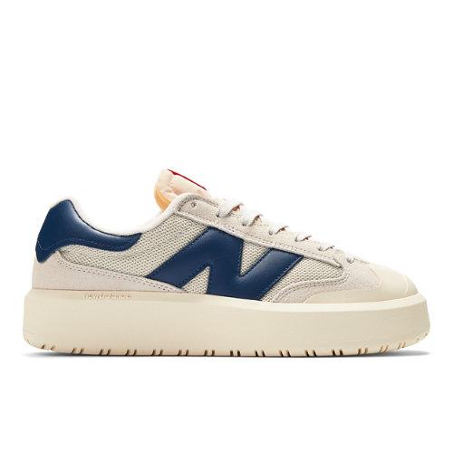 New Balance Unisex CT302 i Beige/Blue Suede/Mesh, Storlek 37 on Productcaster.