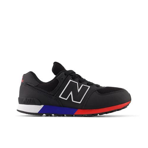 New Balance Kinder 574 in Schwarz/Weiß, Synthetic, Größe 39 on Productcaster.