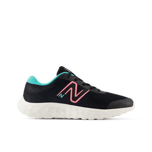 New Balance Kinder 520v8 in Black/Pink/Green, Mesh, Größe 38.5 on Productcaster.