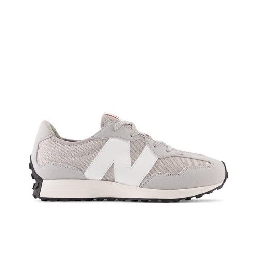 New Balance Enfant 327 en Grey/White, Synthetic, Taille 37.5 on Productcaster.