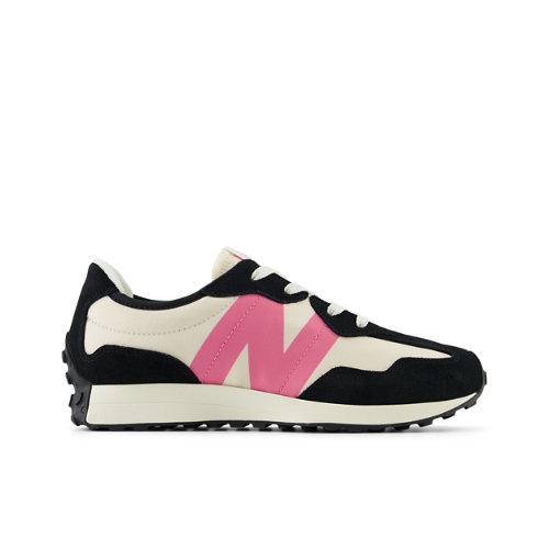 New Balance Kinder 327 in Schwarz/Rosa, Synthetic, Größe 36 on Productcaster.