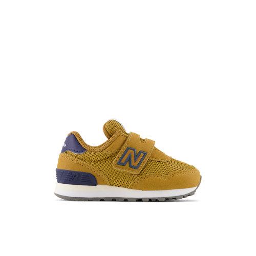 New Balance Enfant 515 Hook & Loop en Brown/Blue, Synthetic, Taille 17 on Productcaster.