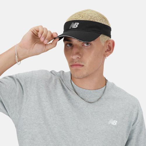 New Balance Unisex Performance Visor in Black Polyester, size OSZ on Productcaster.