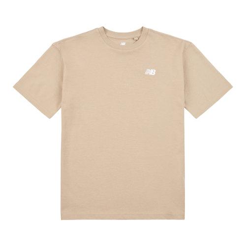 New Balance Jungen Jersey Small Logo T-Shirt in Grau, Cotton Jersey, Größe 10-11 Y on Productcaster.