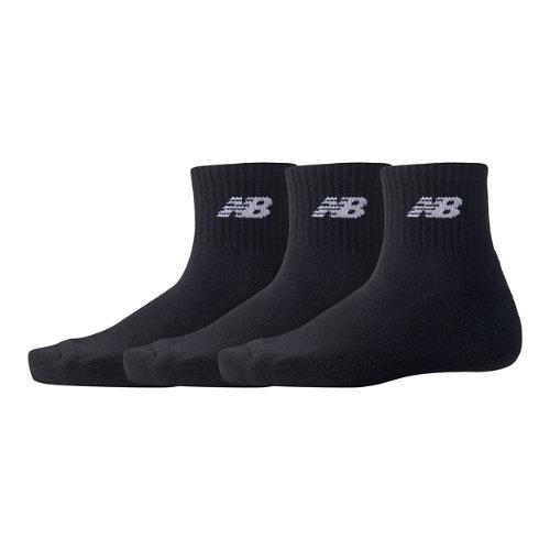 New Balance Unisex Everyday Ankle 3 Pack in Schwarz, Cotton, Größe L on Productcaster.