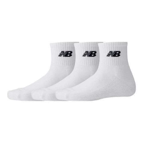 New Balance Unisex Everyday Ankle 3 Pack in Weiß, Cotton, Größe M on Productcaster.