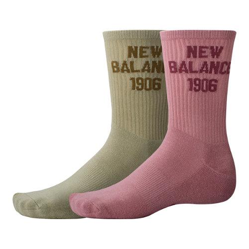 New Balance Unisex 1906 Midcalf Socks 2 Pack in Print / Pattern / Misc, Cotton, Tamanho S on Productcaster.