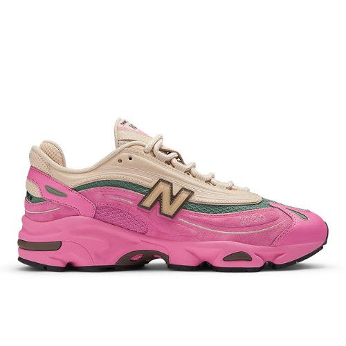 New Balance Homens 1000 in Rosa, Leather, Tamanho 44 on Productcaster.