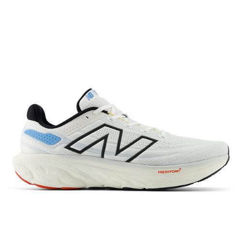 New Balance Homme Fresh Foam X 1080 v13 en White/Black/Blue/Orange, Synthetic, Taille 40.5 - Chaussures de Running on Productcaster.