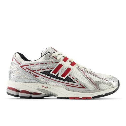 New Balance Unisexe 1906R en Grey/Red/White, Synthetic, Taille 38.5 on Productcaster.