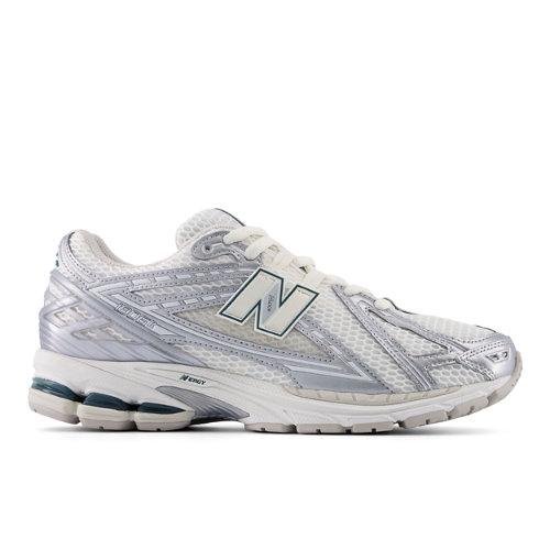 New Balance Unisex 1906R i Grey/White/Green Synthetic, Storlek 47.5 on Productcaster.