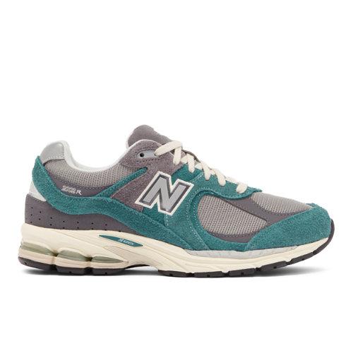 New Balance Hombre 2002R in Verde/Gris, Suede/Mesh, Talla 40 on Productcaster.