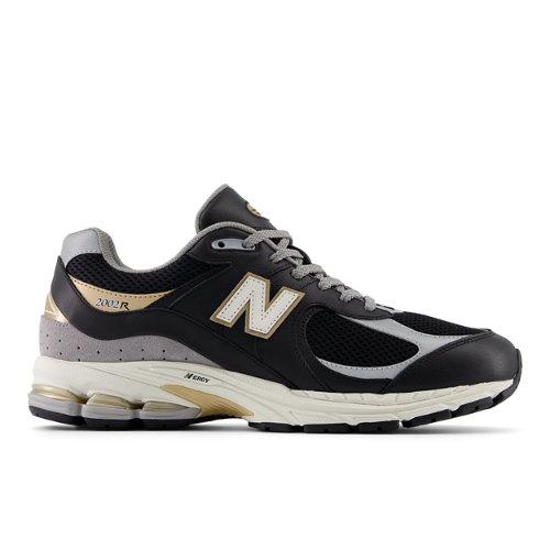 New Balance Herren 2002R in Schwarz/Weiß/Braun, Leather, Größe 45.5 on Productcaster.