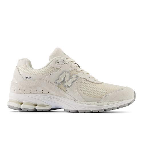 New Balance Unisex 2002W in Beige/Grigio/Bianca, Leather, Taglia 42.5 on Productcaster.