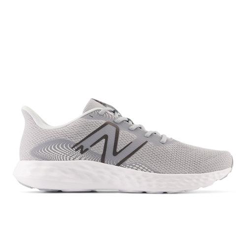 New Balance Homme 411v3 en Gris/Noir, Synthetic, Taille 45.5 Large on Productcaster.