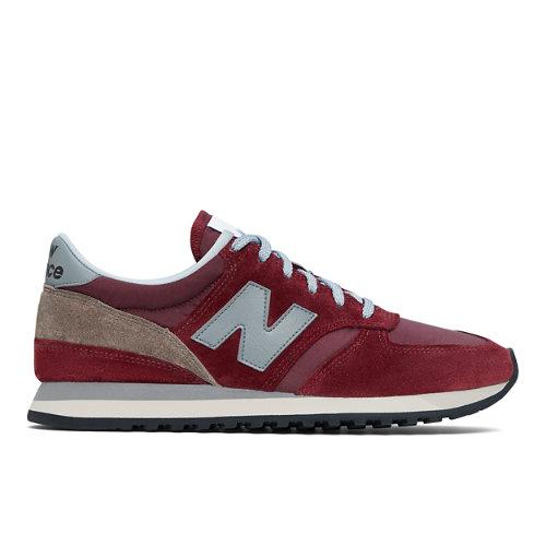 New Balance Herren MADE in UK 730 in Red/Grey/White, Suede/Mesh, Größe 44 on Productcaster.