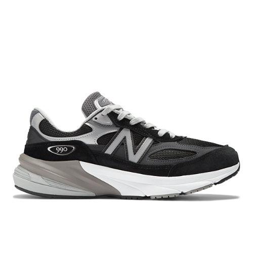 New Balance Herren Made in USA 990v6 in Black/White, Suede/Mesh, Größe 47 on Productcaster.