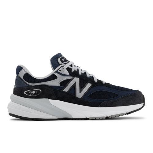 New Balance Uomo Made in USA 990v6 in Blu/Bianca, Suede/Mesh, Taglia 46.5 on Productcaster.