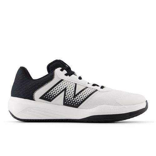 New Balance Men's 696v6 in White/Black Synthetic, size 43 - Tennis Shoes on Productcaster.