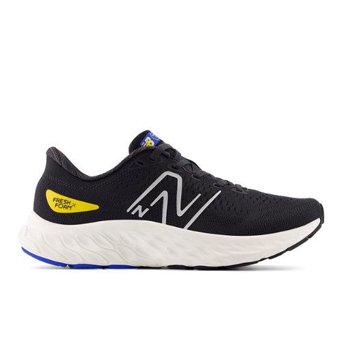 New Balance Herren Fresh Foam Evoz ST in Black/White/Orange, Synthetic, Größe 44 on Productcaster.