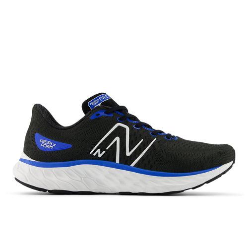 New Balance Uomo Fresh Foam X EVOZ v3 in Nero/Blu, Textile, Taglia 47.5 - Scarpe Running on Productcaster.