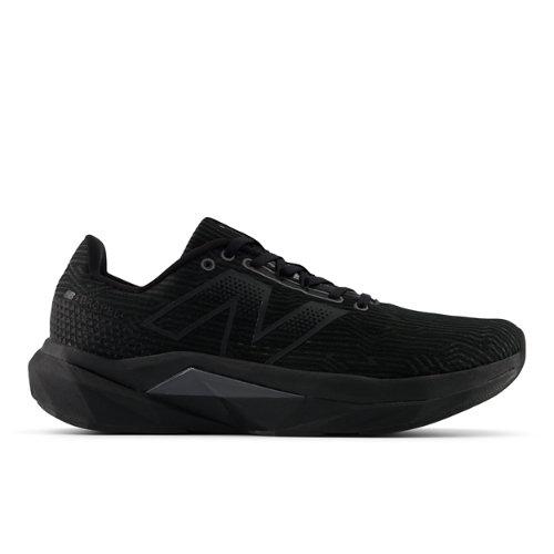 New Balance Men's FuelCell Propel v5 in Black/Grey Synthetic, size 8 on Productcaster.