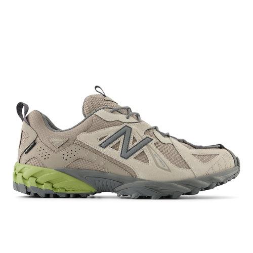 New Balance Uomo 610Xv1 in Beige/Grigio/Verde, Suede/Mesh, Taglia 45.5 on Productcaster.