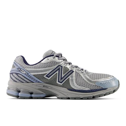 New Balance Unisex 860v2 in Grigio/Blu, Synthetic, Taglia 40 on Productcaster.