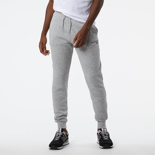 New Balance Homme Pantalons NB Classic Core Fleece en Grey, Cotton, Taille XS on Productcaster.