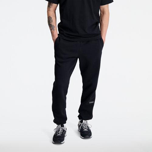 New Balance Homme Essentials Winter Pant en Black, Cotton, Taille 2XL on Productcaster.