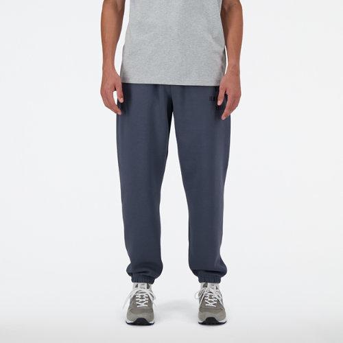 New Balance Homme Iconic Collegiate Fleece Jogger en Gris, Poly Fleece, Taille XS on Productcaster.