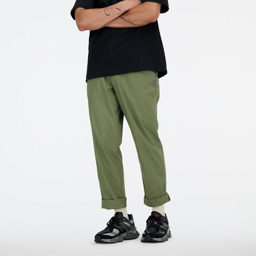 New Balance Homme Twill Straight Pant 30" en Vert, Cotton Twill, Taille 2XL on Productcaster.