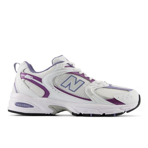 New Balance Unisex 530 in Bianca/Viola, Synthetic, Taglia 40 on Productcaster.