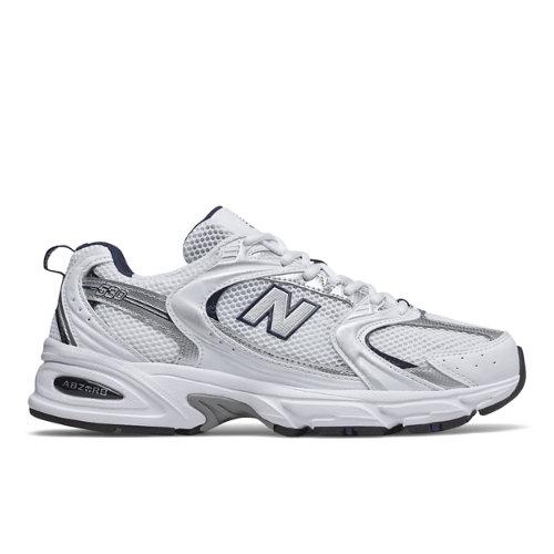 New Balance Unisex 530 in Blanca/Azul, Synthetic, Talla 44.5 on Productcaster.