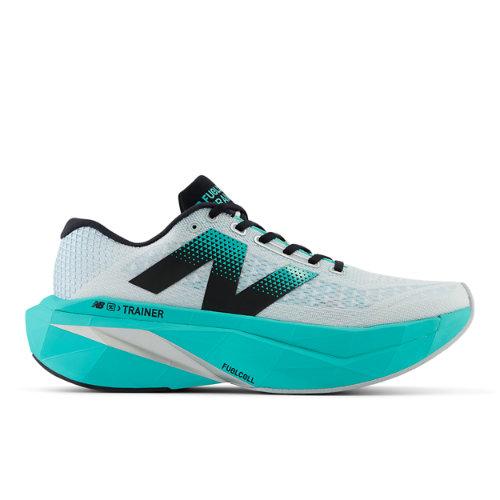 New Balance Uomo FuelCell SuperComp Trainer v3 in Bianca/Verde, Synthetic, Taglia 44.5 on Productcaster.