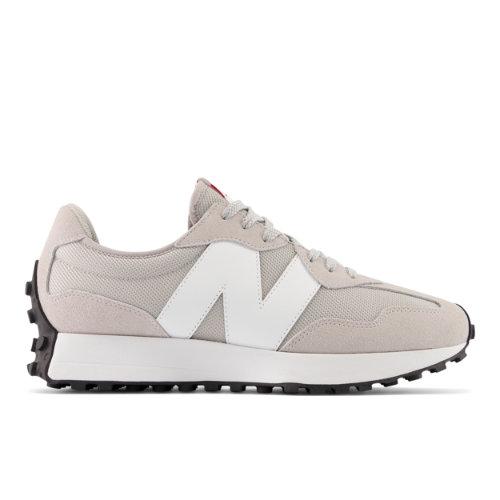 New Balance Unisex 327 in Beige/White Suede/Mesh, size 10 on Productcaster.