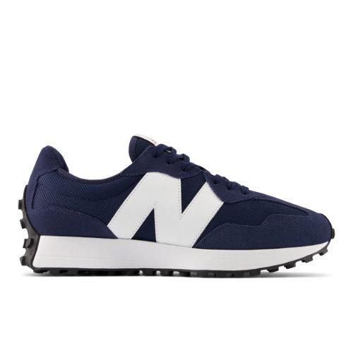 New Balance Unisex 327 in Blu/Bianca, Suede/Mesh, Taglia 37 on Productcaster.