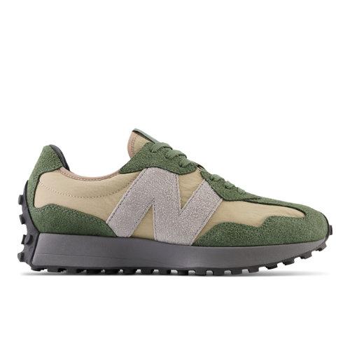 New Balance Homens 327 in Verde, Suede/Mesh, Tamanho 38.5 on Productcaster.